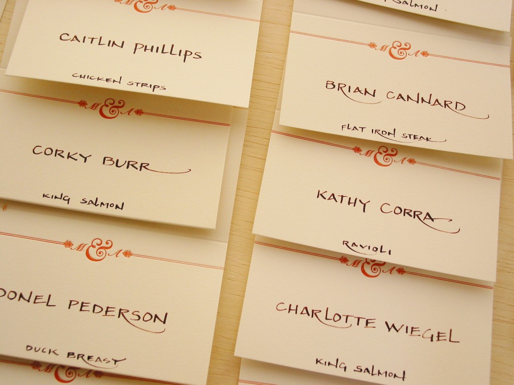 flat place cards