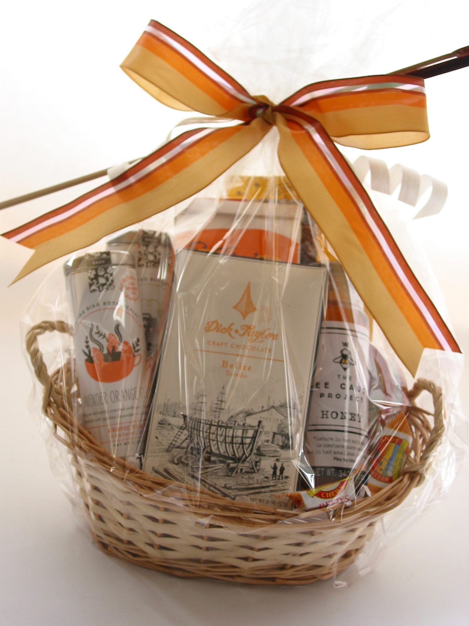 tea party set with basket