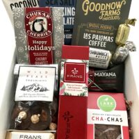 Chocolate Gratitude Box - $100-holiday version - gift box filled with high quality milk & dark chocolates