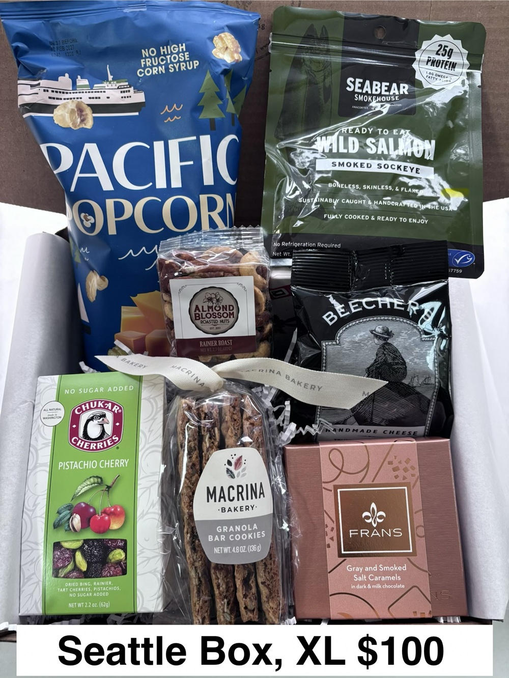 Seattle Box-$100-XL: sweet & savory snacks from Seattle