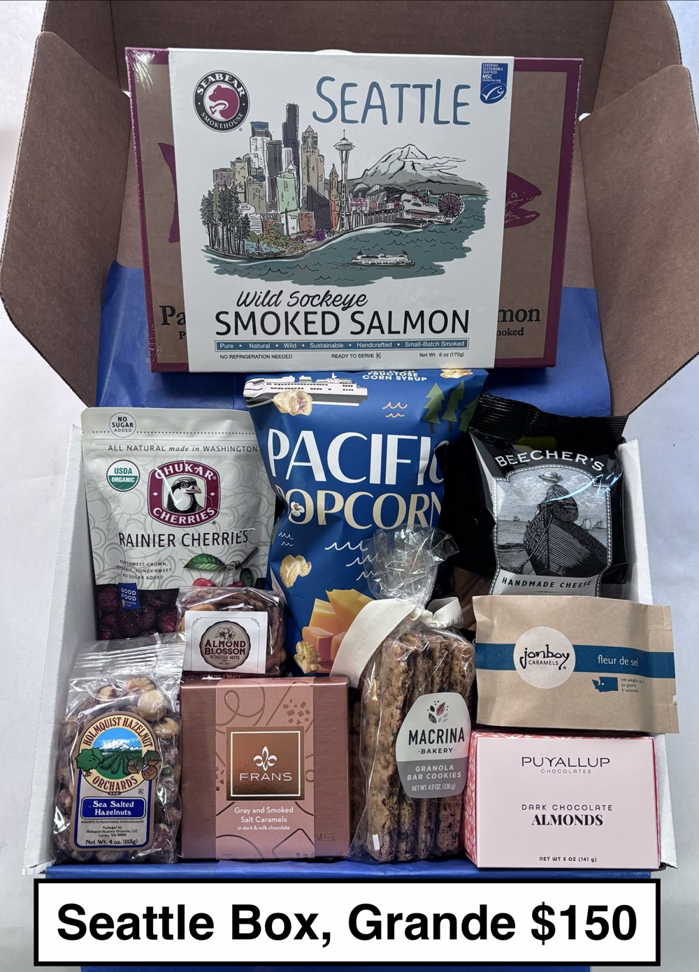 Seattle Box $150 Grande - sweet + savory snacks from Seattle