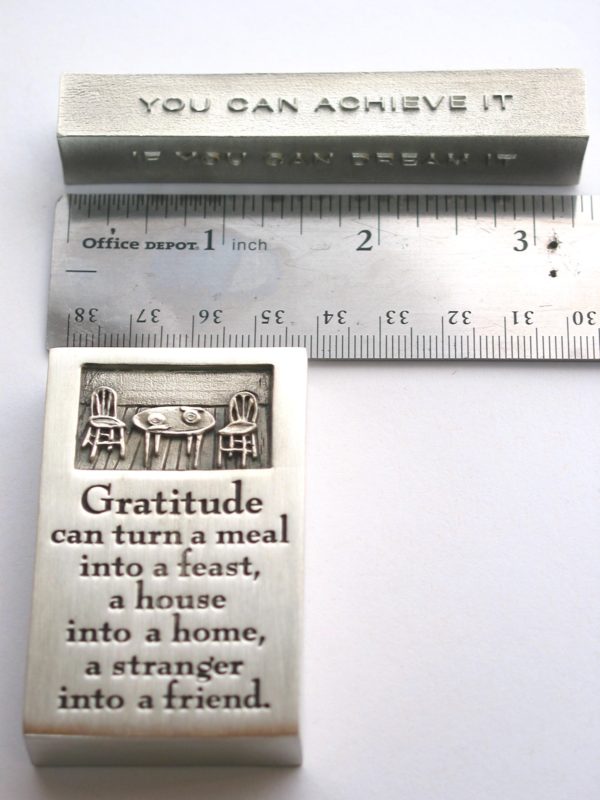 bumbleBdesign - paperweight boxes - gratitude + achieve Seattle WA
