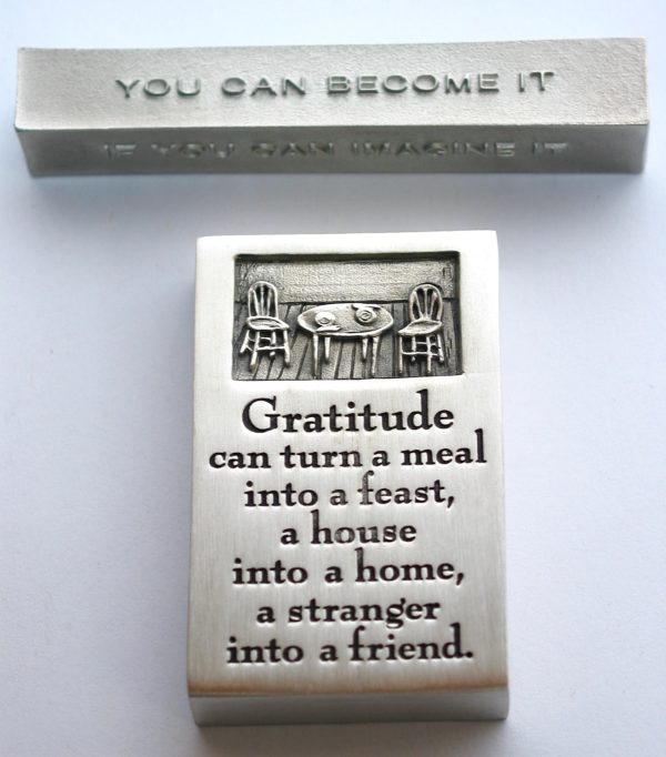bumbleBdesign - paperweight boxes - gratitude + achieve-dream-become