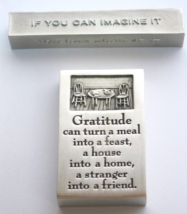 bumbleBdesign - paperweight boxes - gratitude + achieve-dream-imagine, Seattle WA