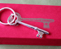 sterling silver key