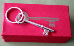 sterling silver key
