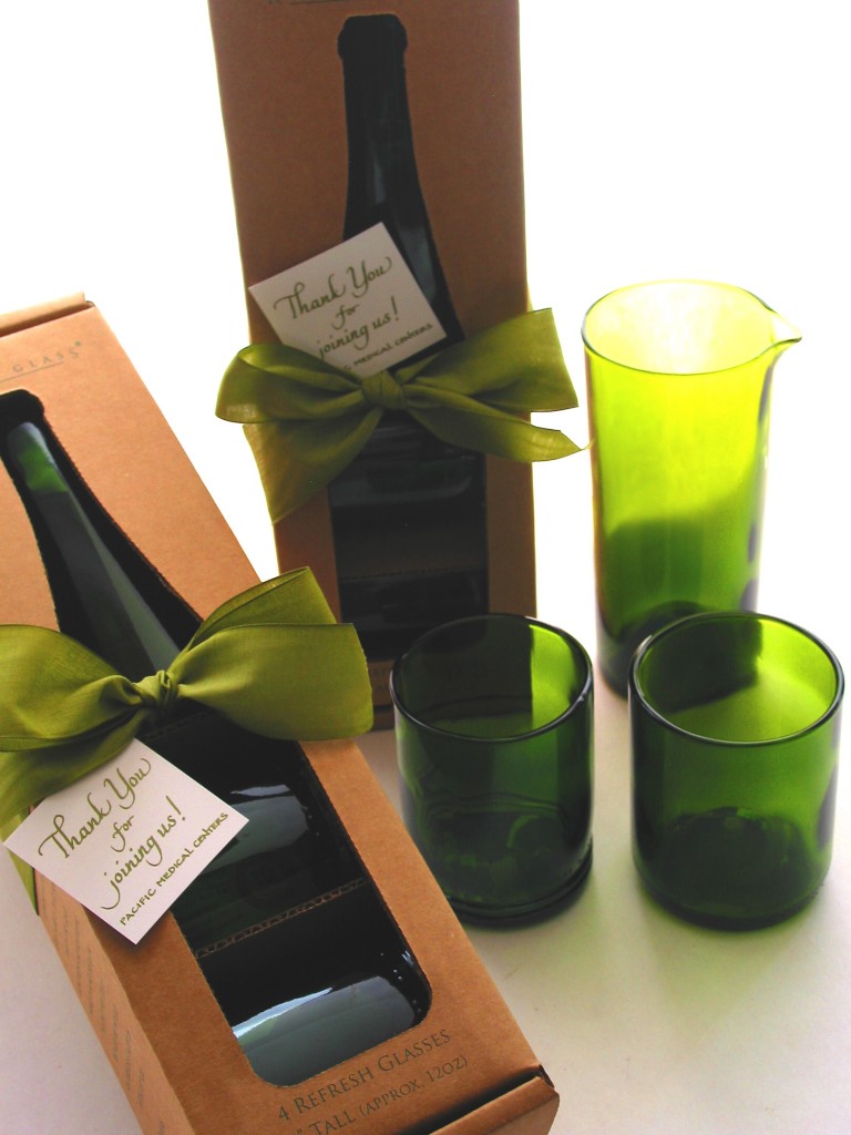 bumbleBdesign - Refresh Recycled Glass Gift Box - Party Favors - custom corporate gifts - eco-friendly gifts