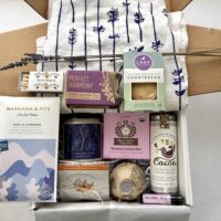 Lavender Lover's Box - gift box with high quality lavender snacks, teas, & relaxation items