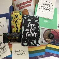 Pride Box-$60- fun snacks + coloring book + pencils to celebrate June pride month