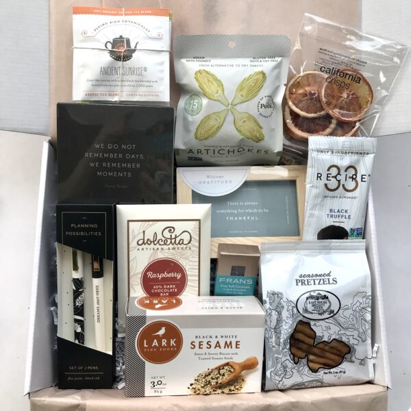 Appreciation Box - $100 - contents - with Dolcetta Chocolate Bar
